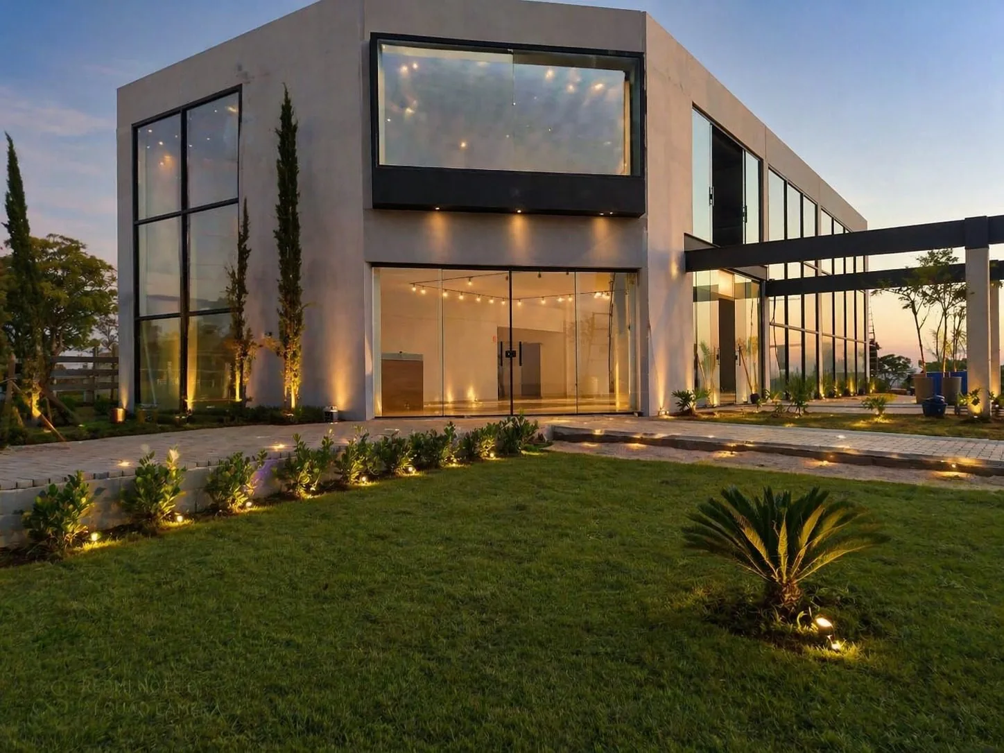 Santa Bárbara Resort — área externa com piscina e fechamento lateral